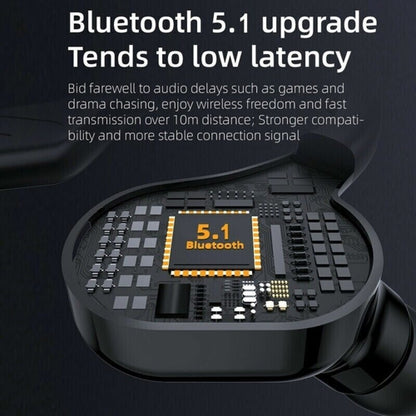 New Bluetooth 5.1 Headset Wireless Earbuds Earphones Stereo Headphones